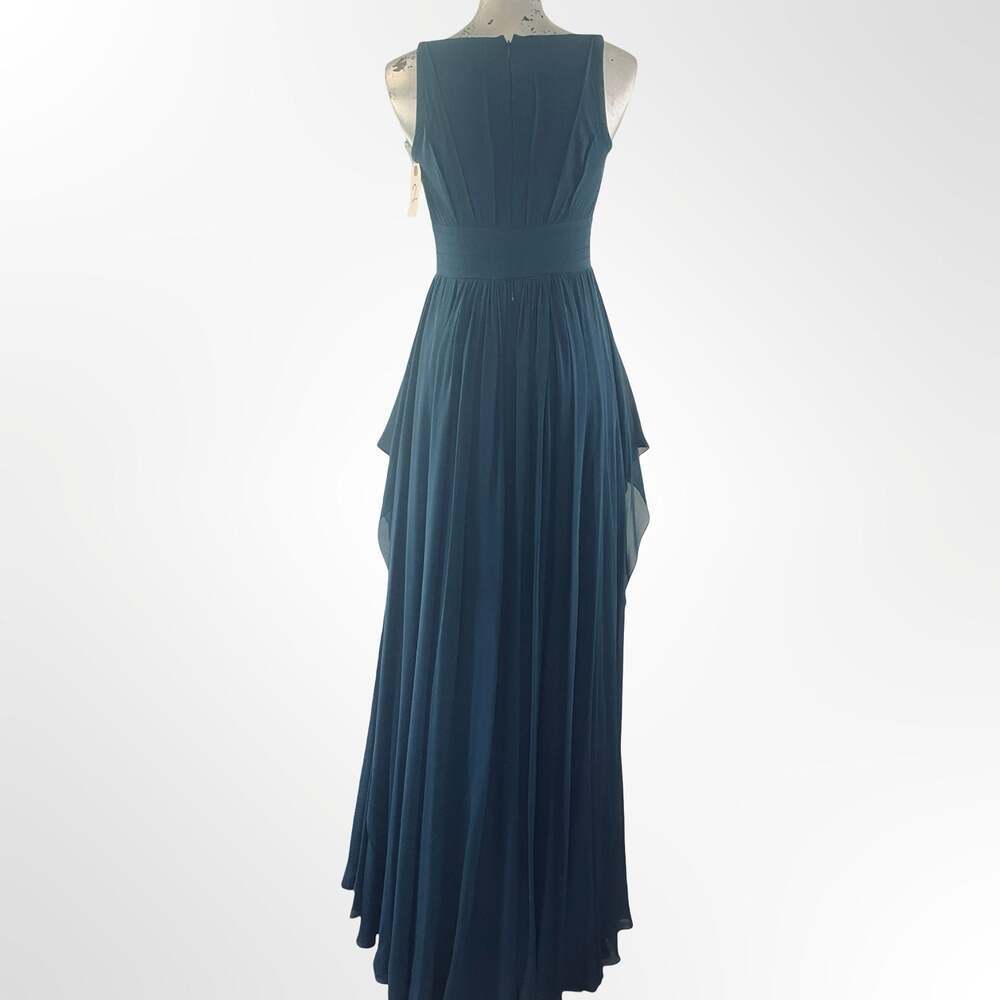 Elie Saab Cobalt silk-chiffon 100% silk - MINT in size S - Picture 5 of 8